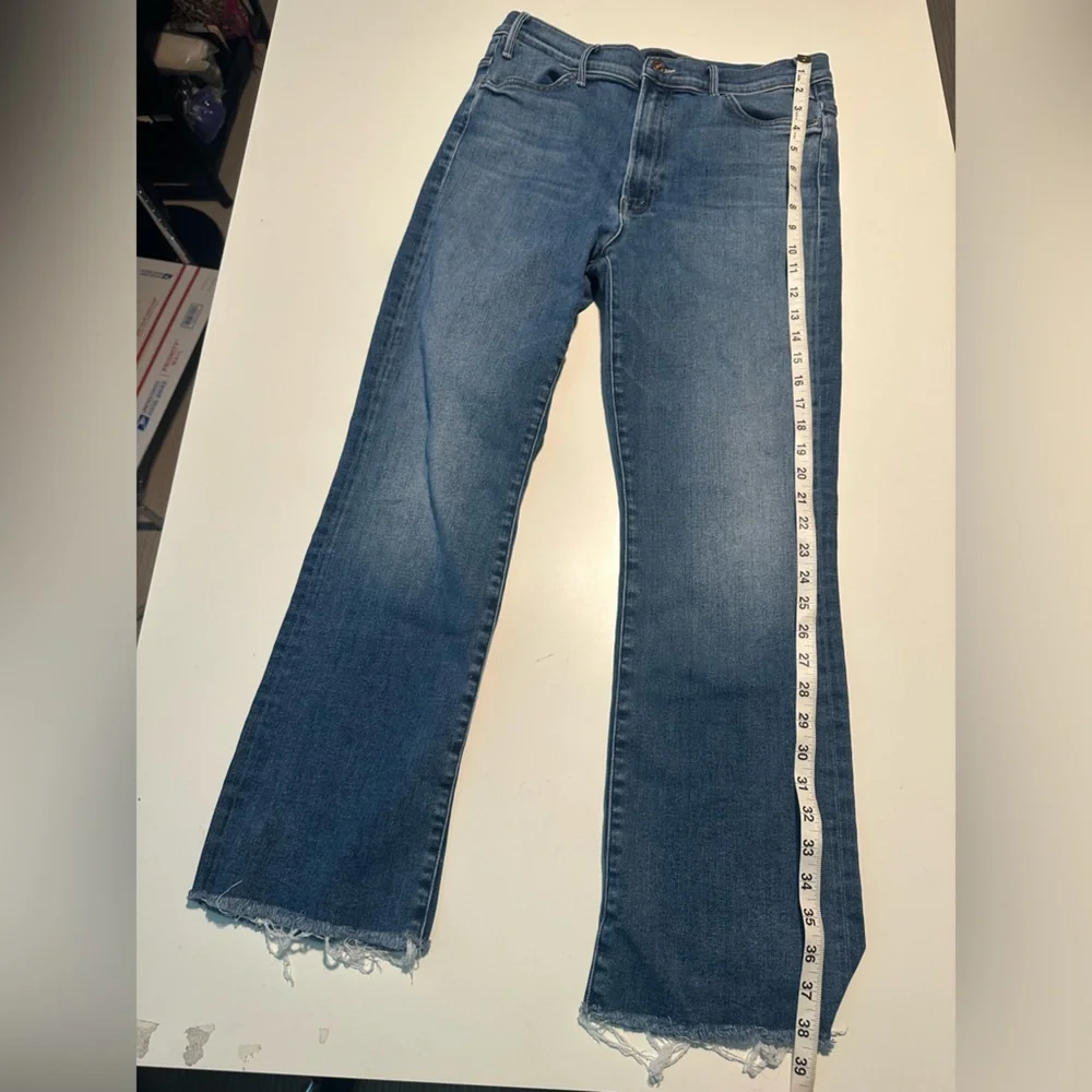 the hustler ankle fray mother jeans size 32 - Picture 7 of 9